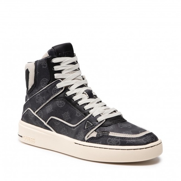New GUESS Verona High-Top Basketball Sneakers - Picture 1 of 8